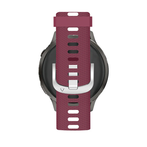 Bandz Garmin Venu 4 - 41mm siliconen band 'Deluxe' (wijnrood)
