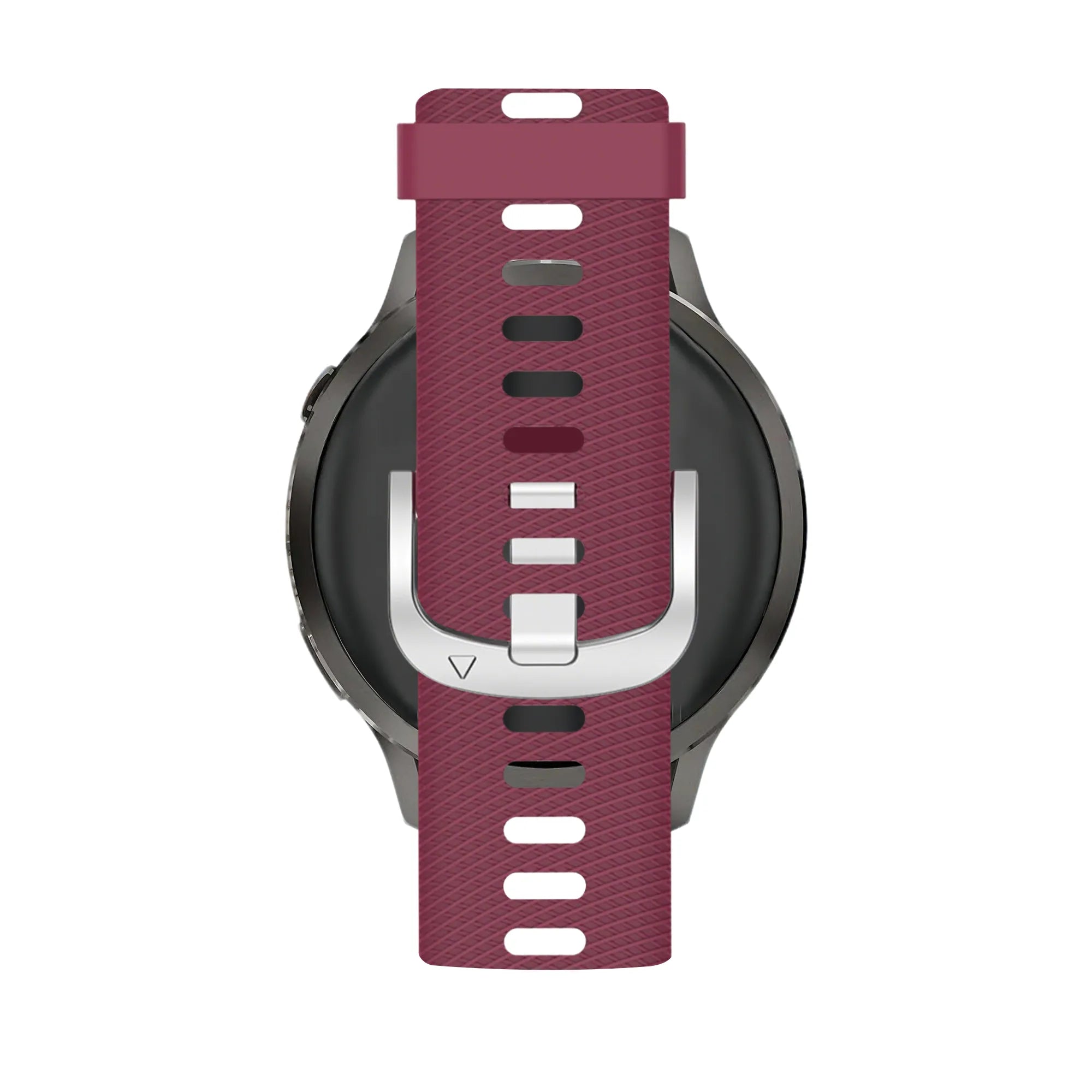 Bandz Garmin Venu 4 - 41mm siliconen band 'Deluxe' (wijnrood)