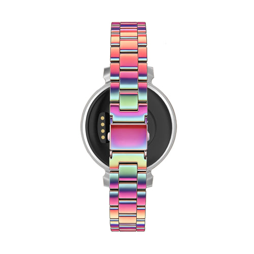 Bandz Garmin Lily 2 stalen band 'Classic' (regenboog)