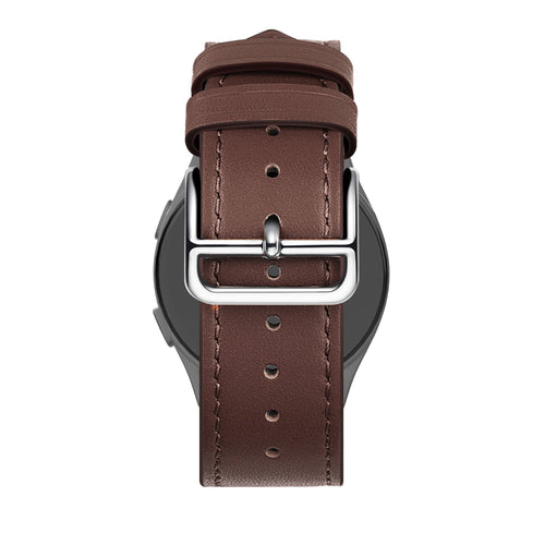 Bandz Huawei Watch GT 5 Pro - 46mm lederen band 'Deluxe' (bruin)