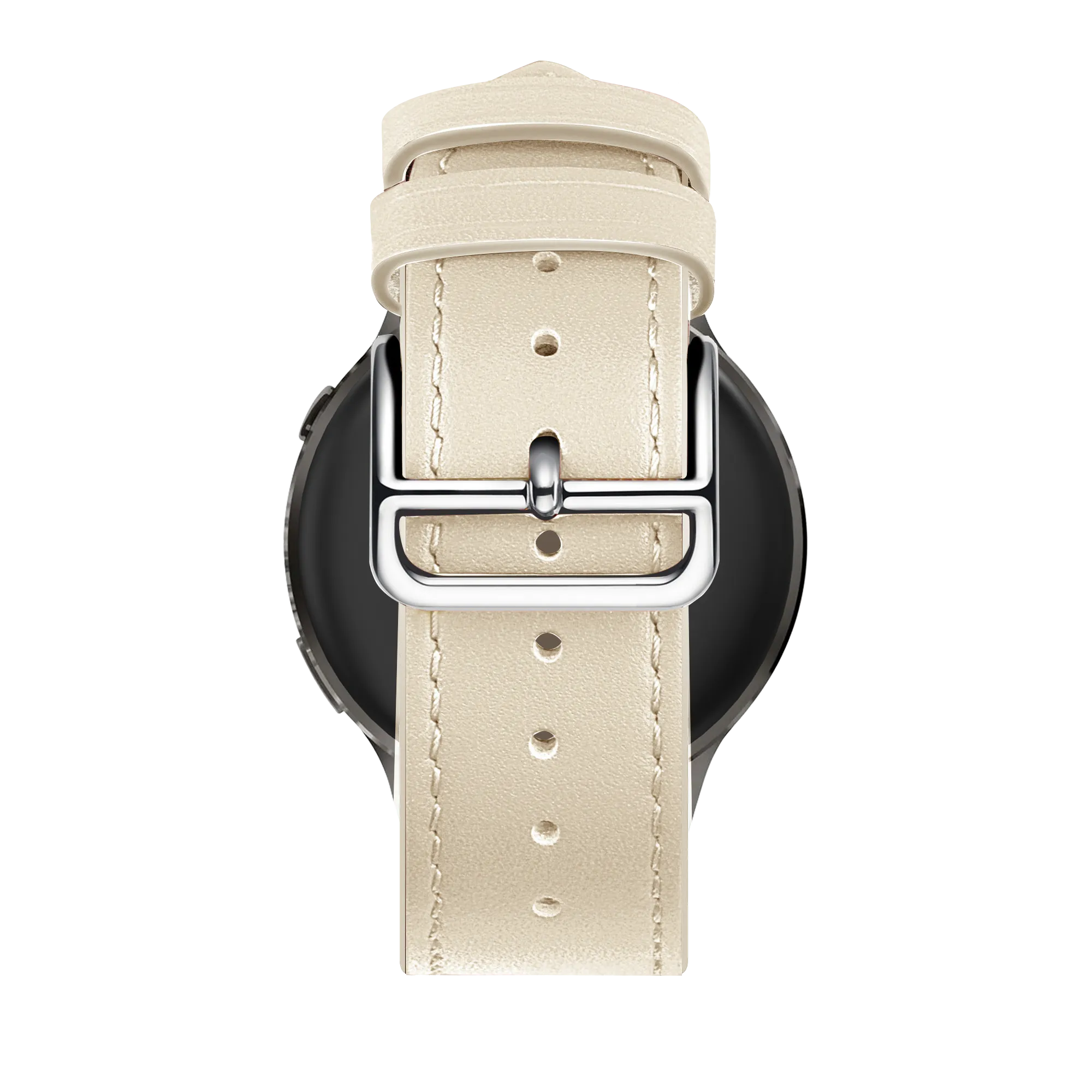 Bandz Garmin Forerunner 265s Leather Strap 'Deluxe' (Beige)