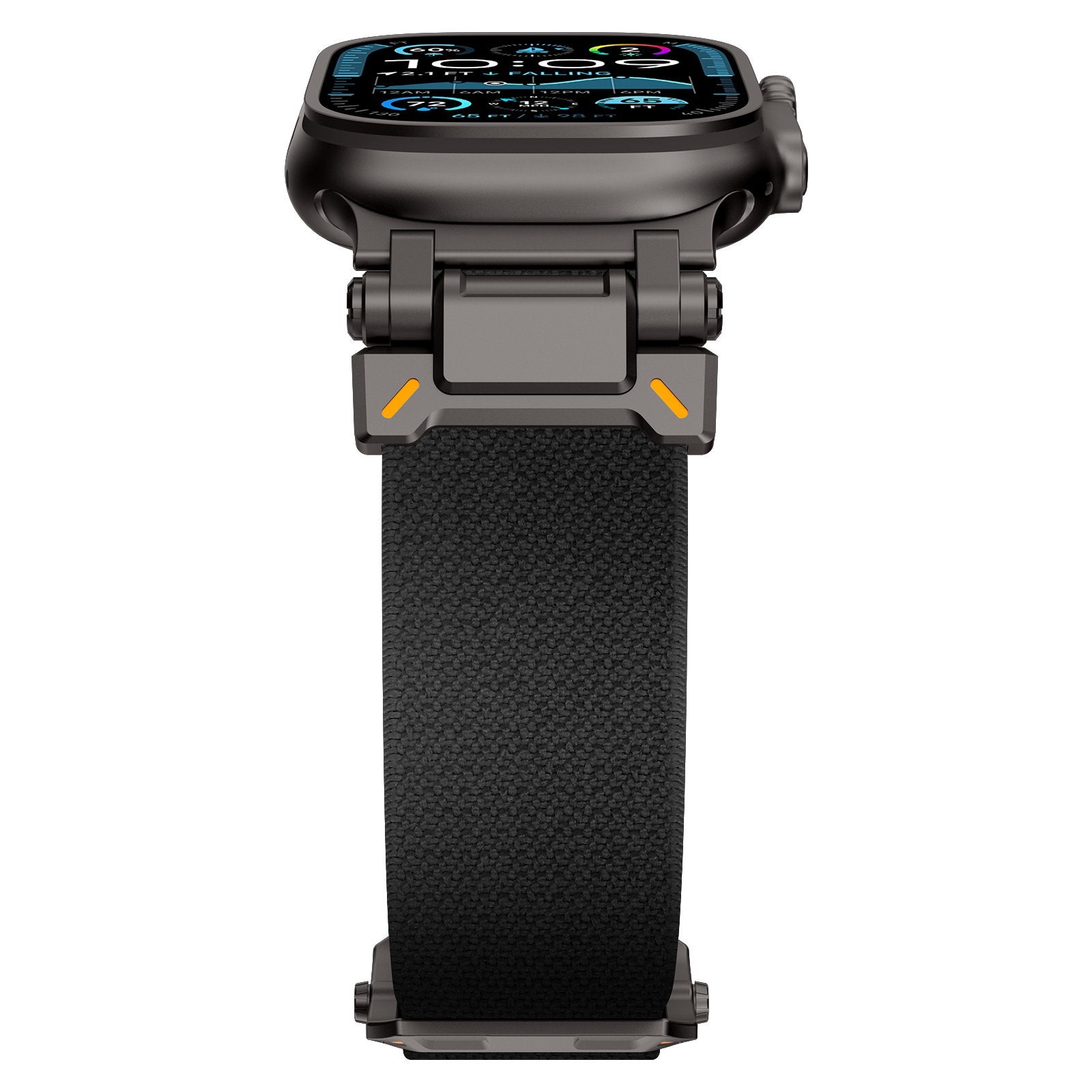 Apple Watch Ultra Explorer' polyester band (zwart met zwart)