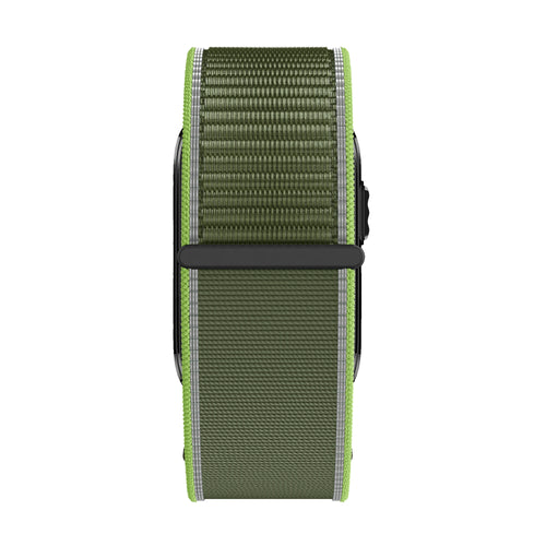 Bandz Garmin Cirqa nylon band 'Classic' (neon groen)