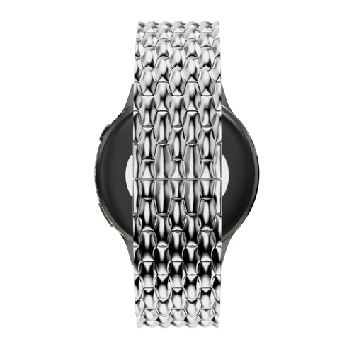 Bandz Garmin Approach J1 stalen band 'Dragon' (zilver)