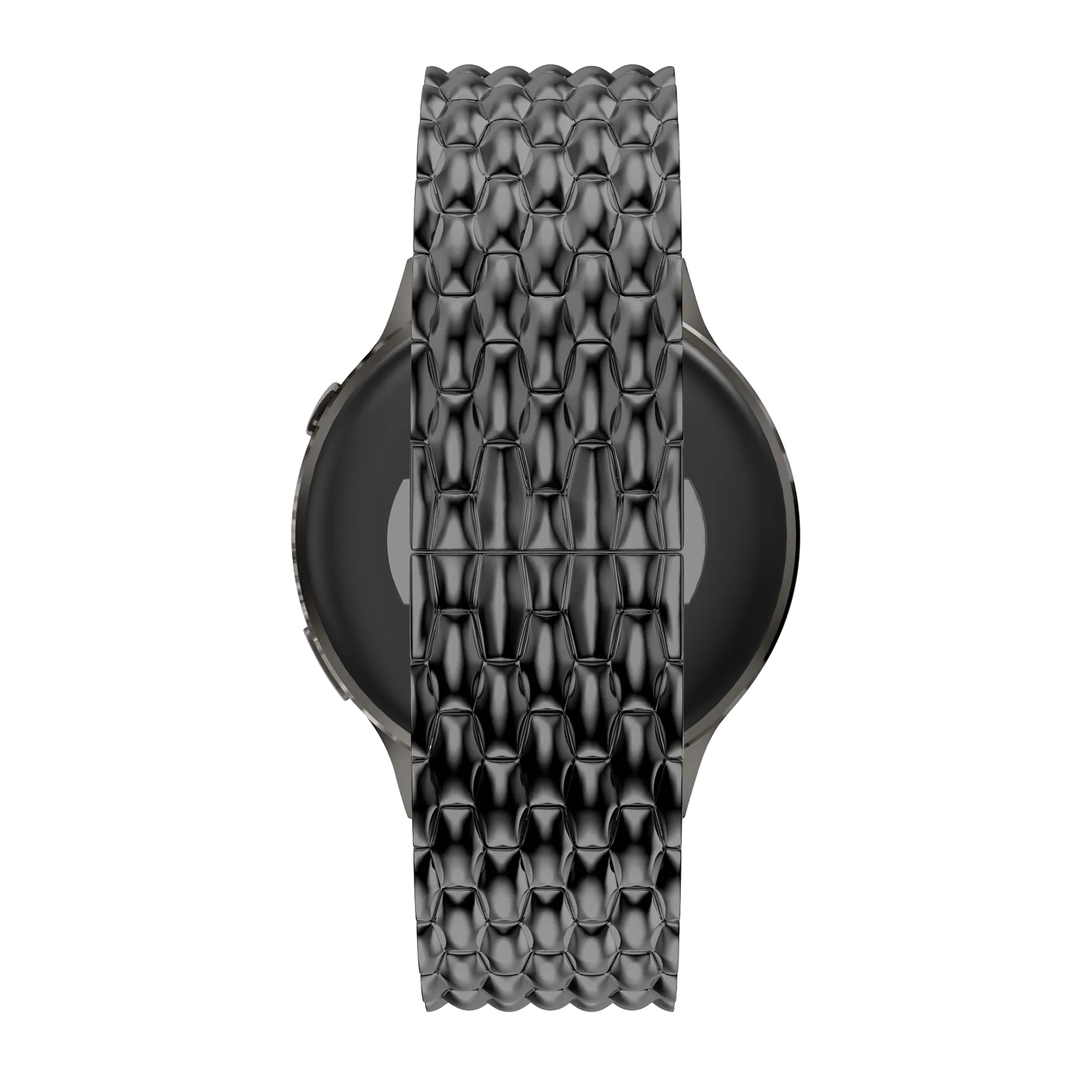 Bandz Garmin Forerunner 170 stalen band 'Dragon' (zwart)