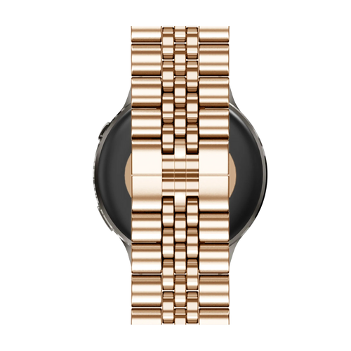 Steel Strap 'Jubilee', rose gold, on a watch, direct rear view