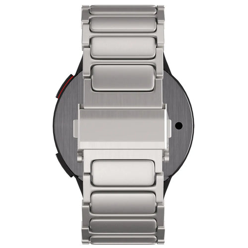Titanium Strap 'One Push', on a watch, direct rear view