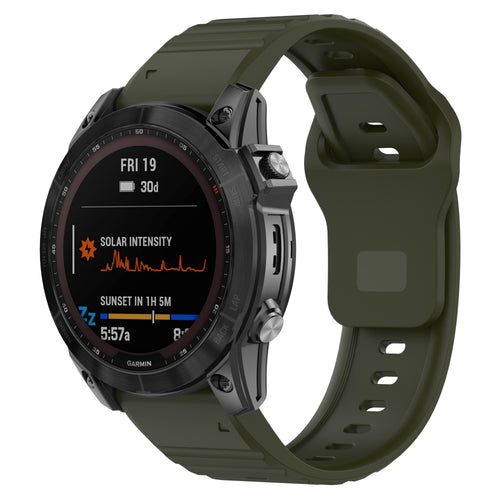 Garmin Tactix 8 - 47mm outdoor siliconen band (legergroen)