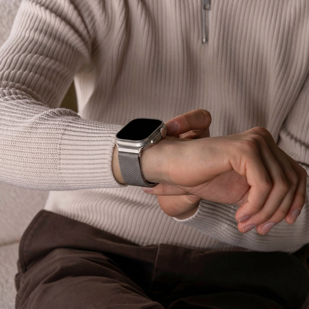 Apple Watch Milanese band (titanium)