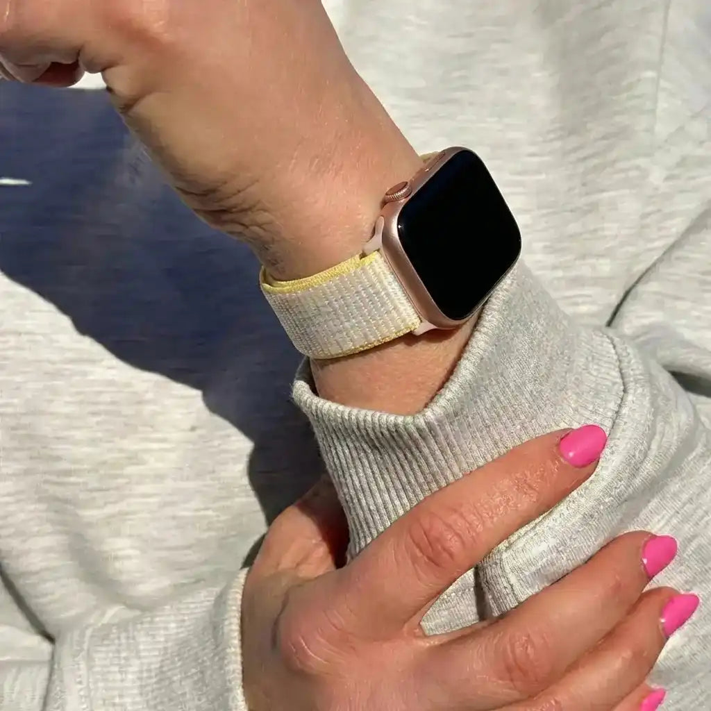 Apple Watch Ultra nylon loop bandje (sterrenlicht mix)