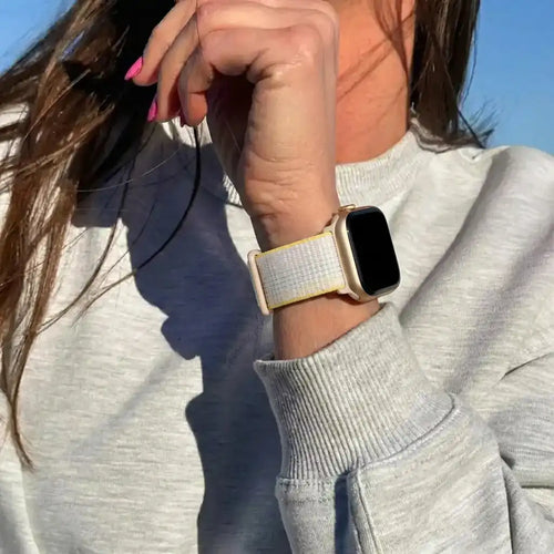 Apple Watch Ultra nylon loop bandje (sterrenlicht mix)