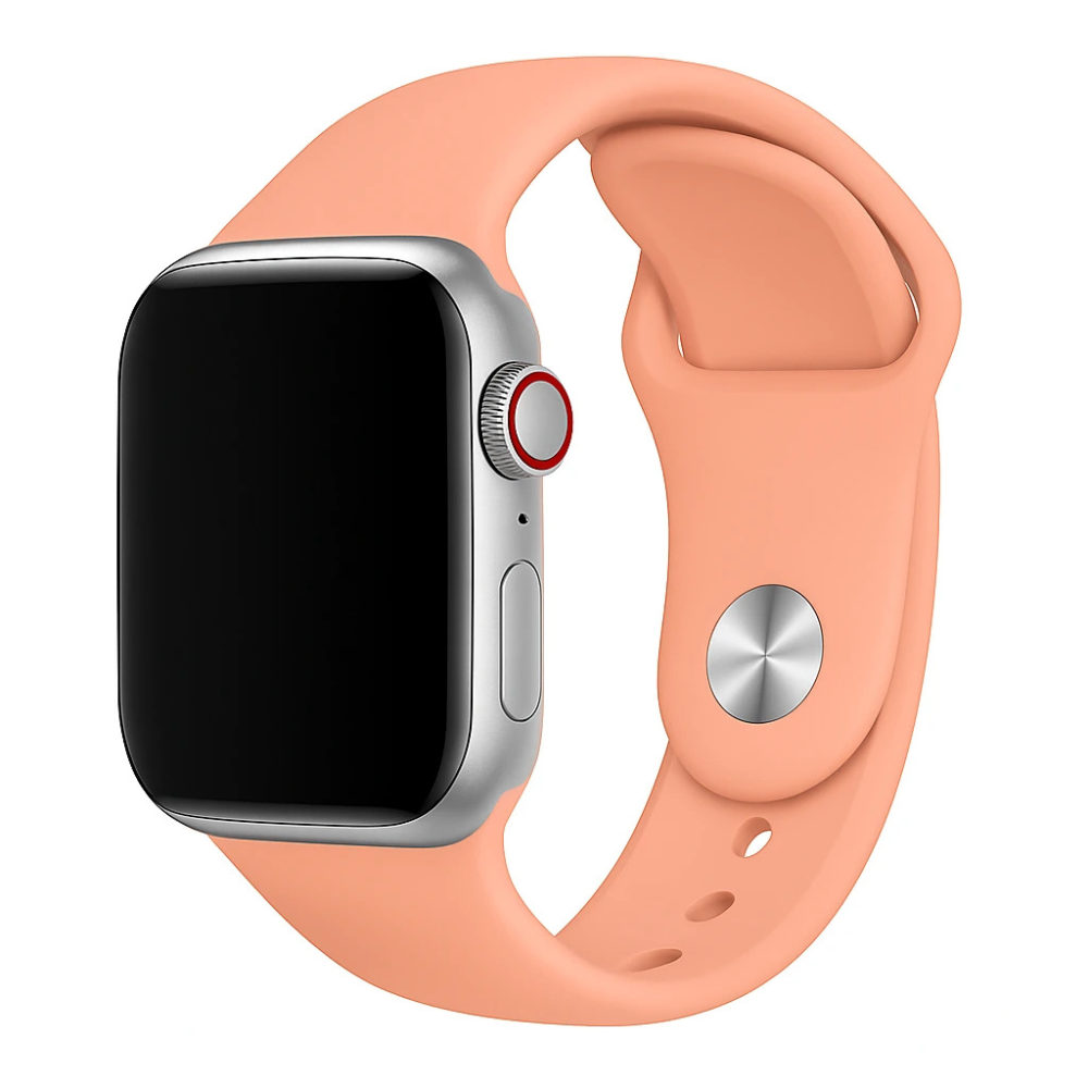 Apple Watch silicone band (oranje-roze)