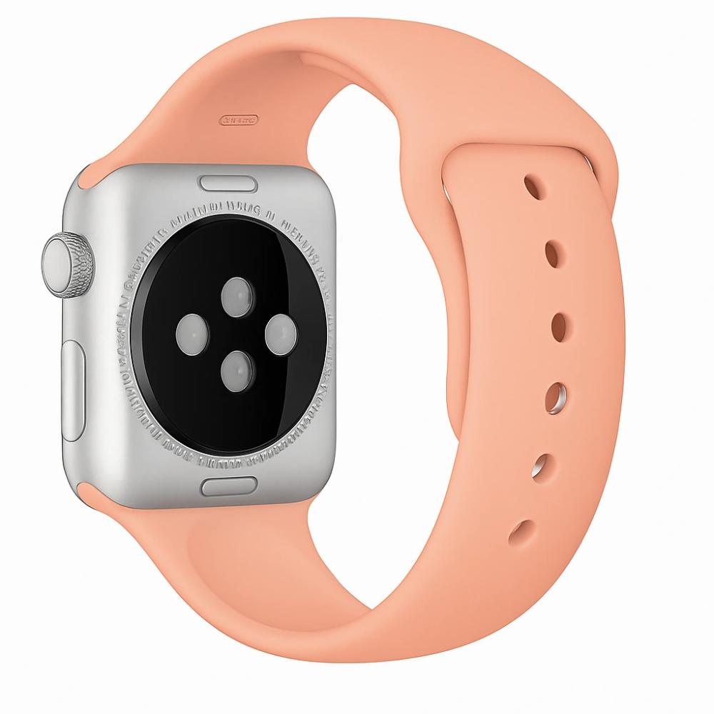 Apple Watch silicone band (oranje-roze)