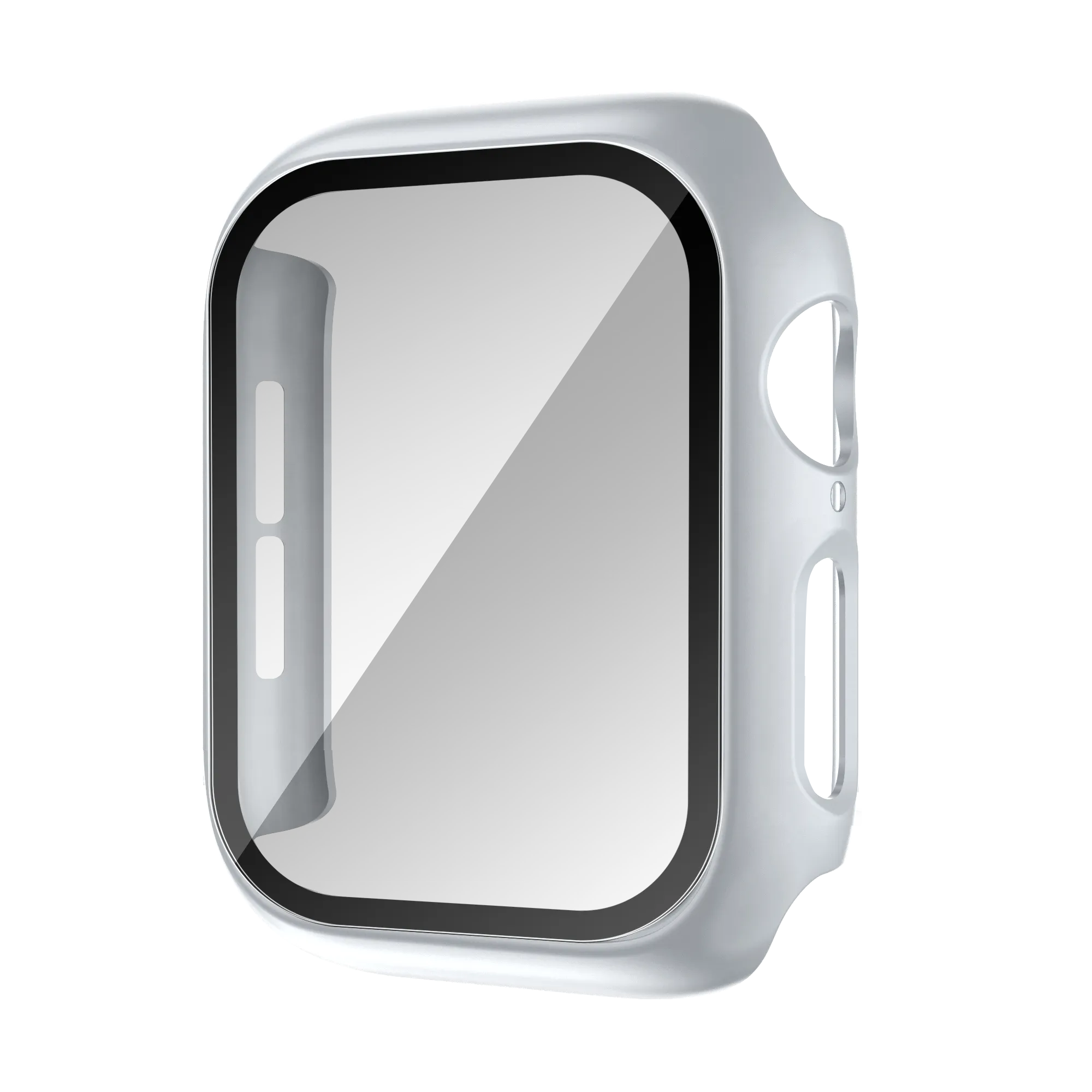 Bandz Apple Watch 10 & 11 PC hoesje met glas (zilver)