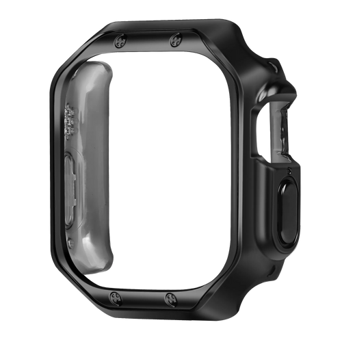 Bandz Apple Watch Ultra - 49mm Galvanized TPU Case  (Black)