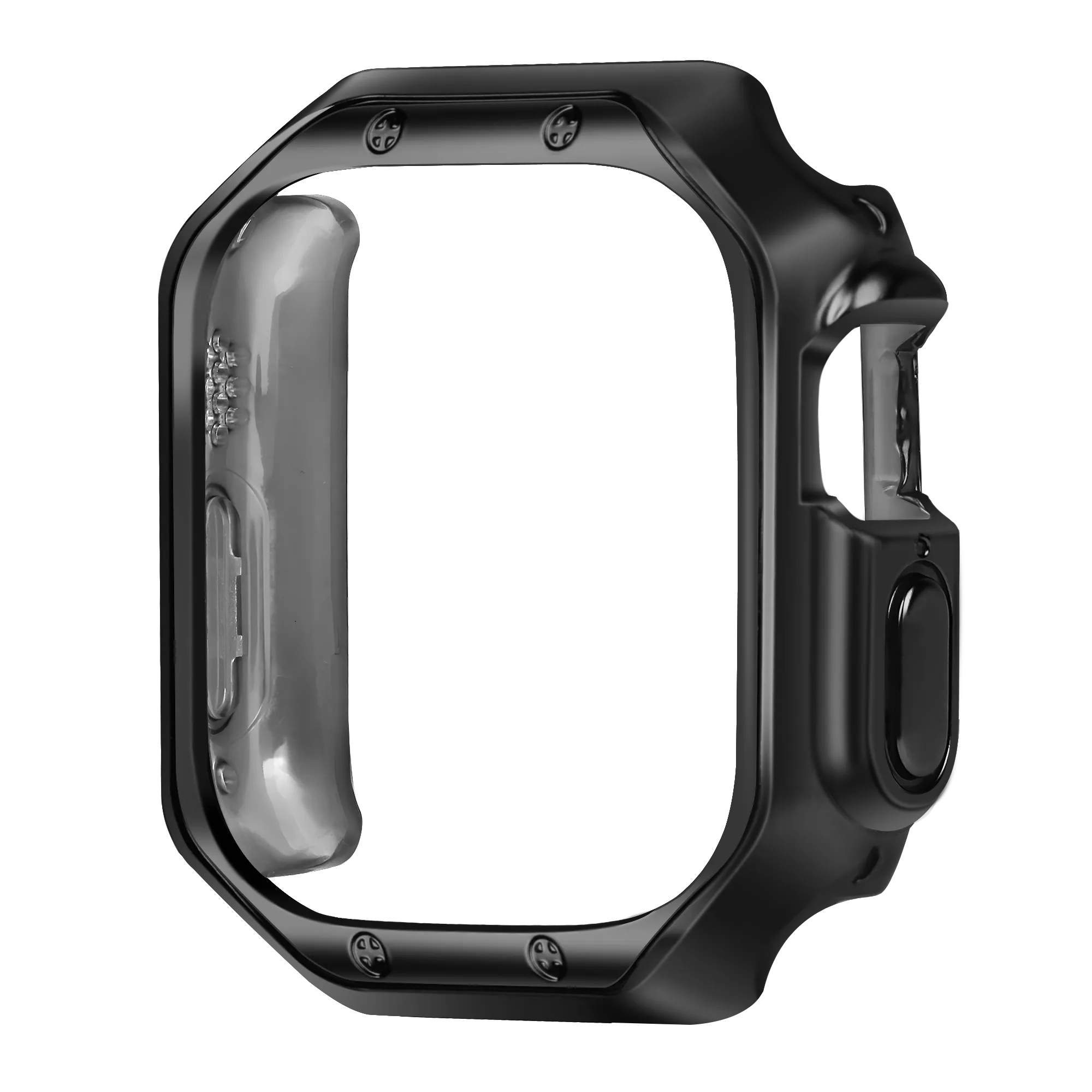 Bandz Apple Watch Ultra - 49mm Galvanized TPU Case  (Black)
