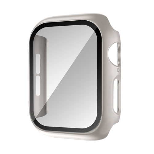 Bandz Apple Watch 10 & 11 - 46mm PC hoesje met glas (titanium)