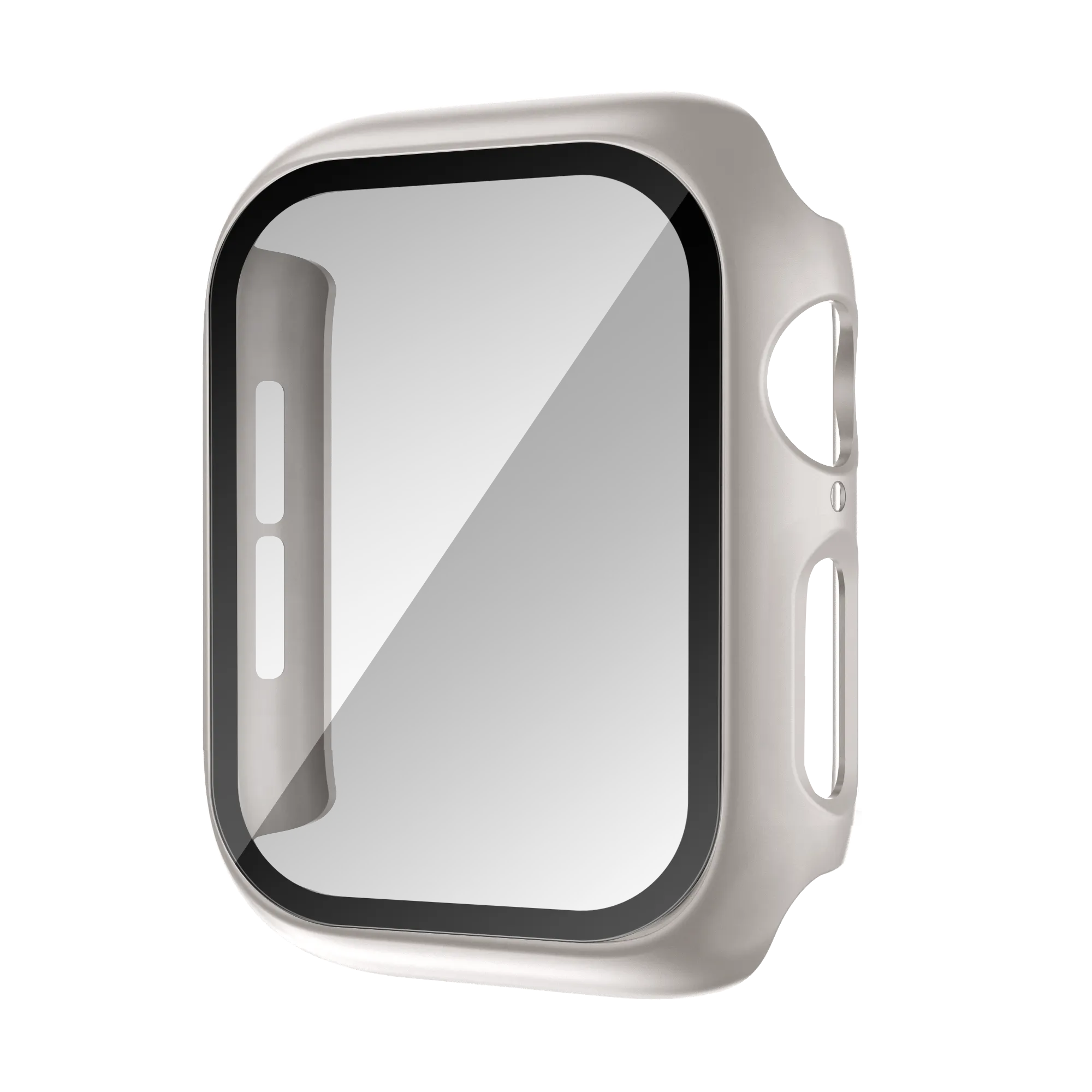 Bandz Apple Watch 10 & 11 - 46mm PC hoesje met glas (titanium)