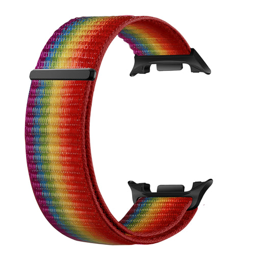 Samsung Galaxy Watch 8 - 44mm nylon bandje (regenboog)