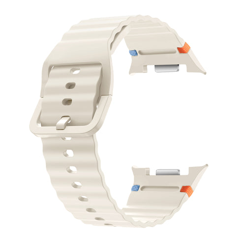  Samsung Galaxy Watch 8 - 40mm wave siliconen bandje (sterrenlicht)