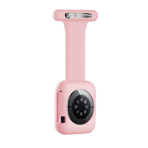 Silicone Nurse Fob, pink, without a watch, 3/4 front view