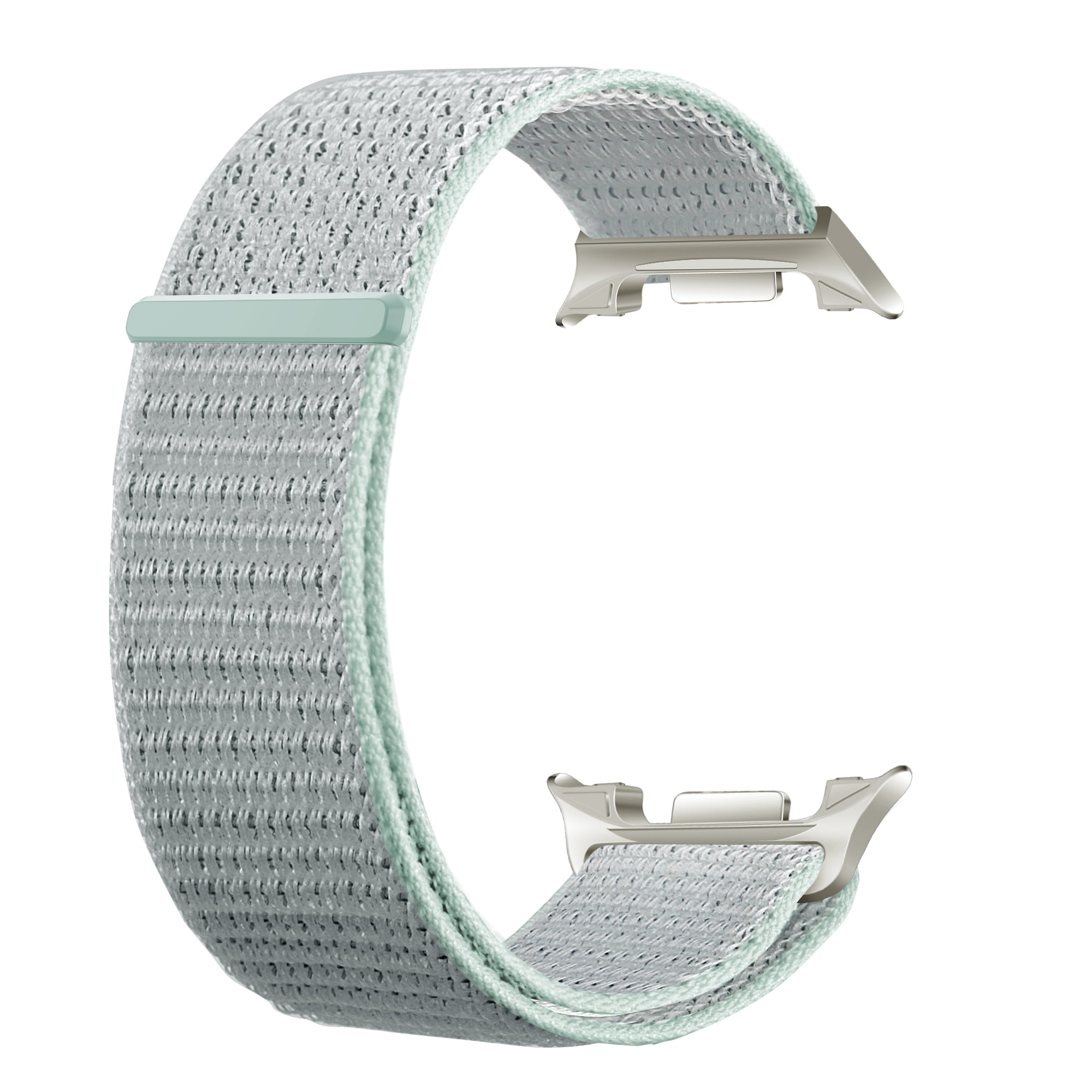  Samsung Galaxy Watch 8 - 44mm nylon bandje (licht cyaan)