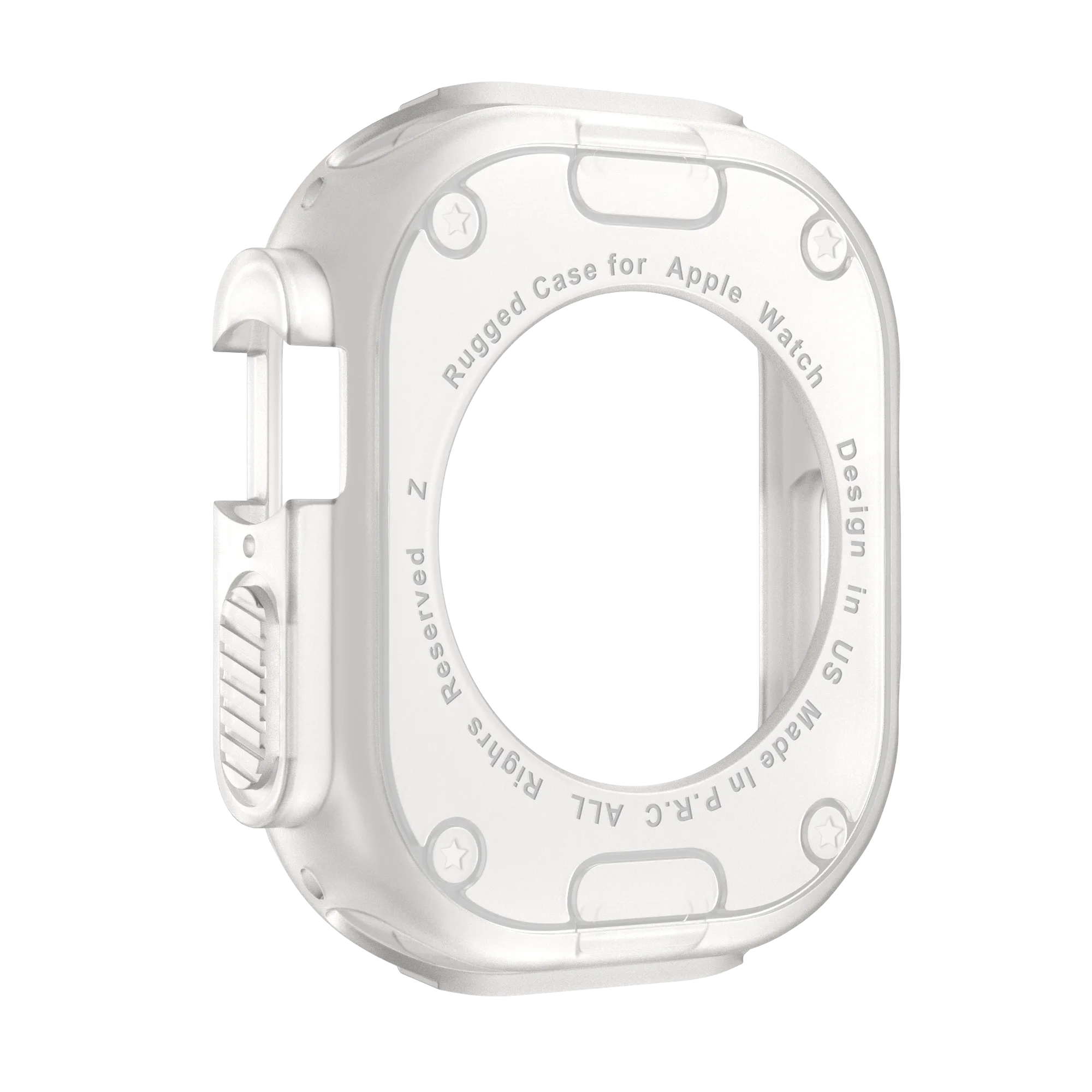 Bandz Apple Watch Ultra - 49mm Rugged TPU Case (Transparent)
