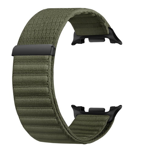 Wave Nylon Strap, dark green, without a watch, 3/4 front view