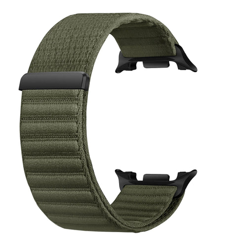 Wave Nylon Strap, dark green, without a watch, 3/4 front view