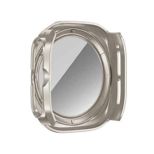 Bandz Samsung Galaxy Watch Ultra PC hoesje met glas (titanium)