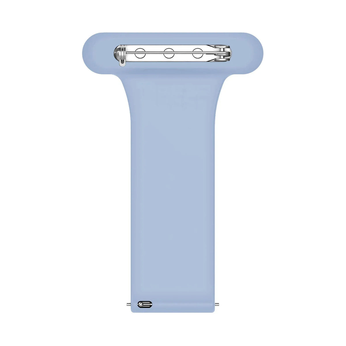 Silicone Nurse Fob, light blue, without a watch, 3/4 front view