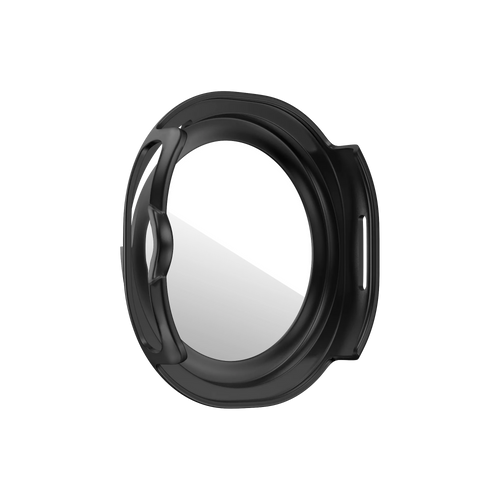 Bandz Samsung Galaxy Watch 8 Classic bezel hoesje met glas (zwart/wit)