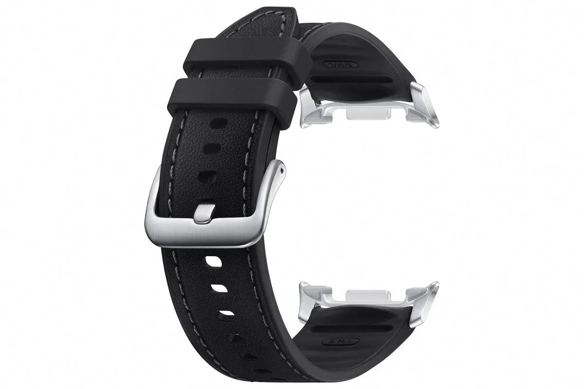 Leather Original Hybrid Strap, black, without a watch, 3/4 front view