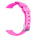 Siliconen horlogeband 14mm universeel (paars-roze)