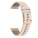 Genuine leren horlogeband 18mm universeel (beige)