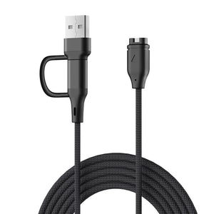 Strap-it USB-A & C 2in1 Braided Garmin Forerunner 265 Charger