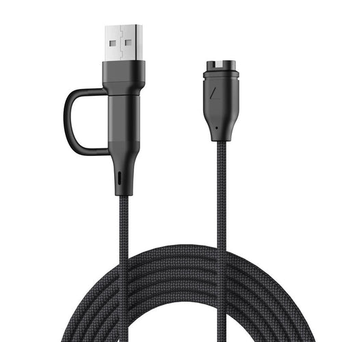 Strap-it USB-A & C 2in1 Braided Garmin Forerunner 265 Charger