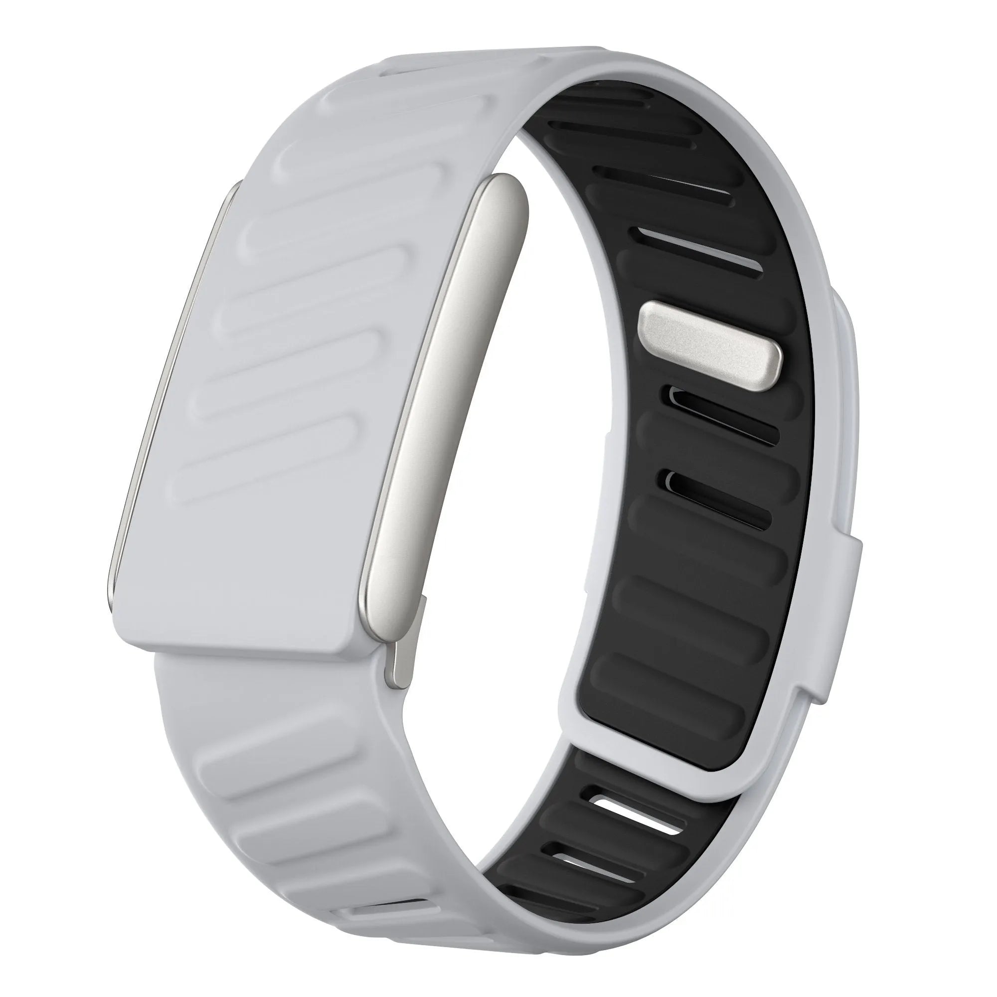 Sport bandje geschikt voor Whoop 5.0 (lichtgrijs/zwart)