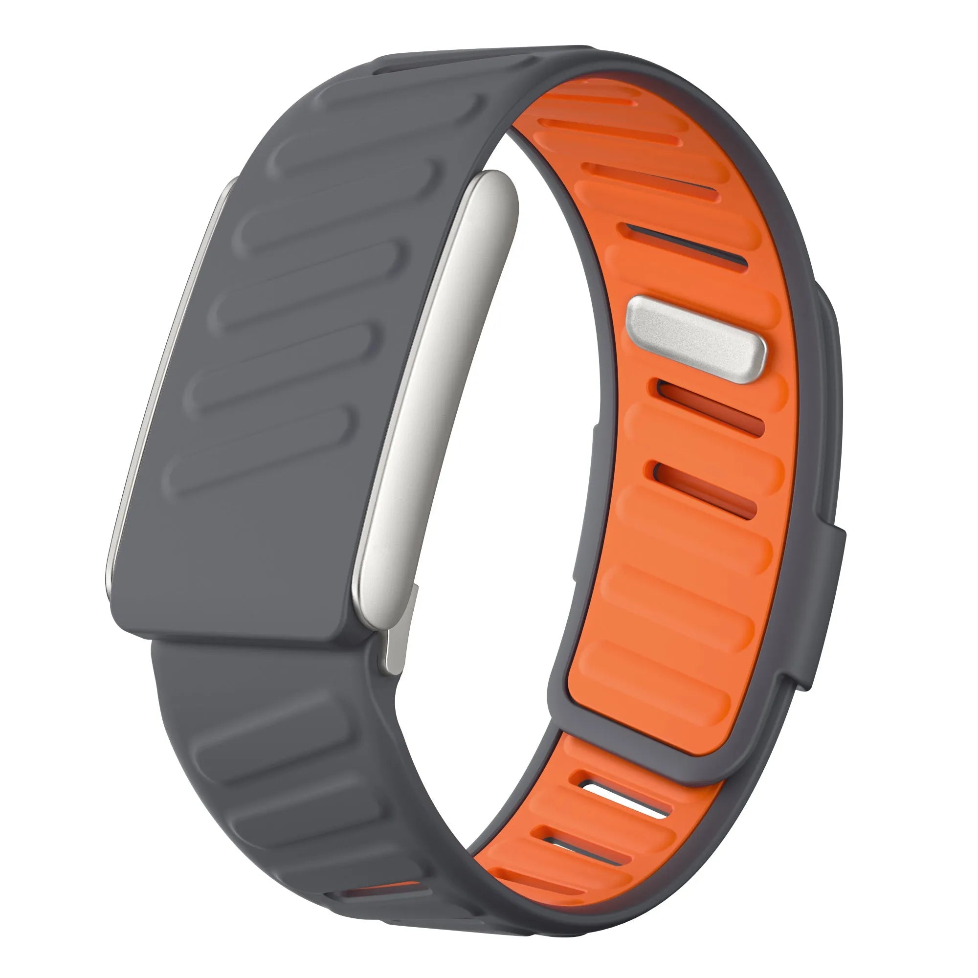 Sport bandje geschikt voor Whoop 5.0 (donkergrijs/oranje)