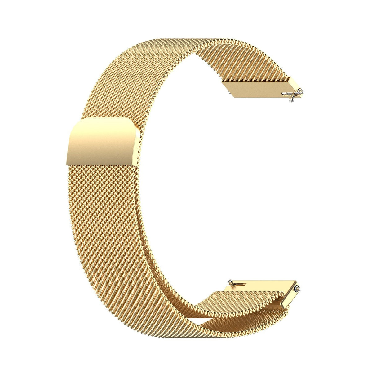 Milanese Strap, gold, without a watch, 3/4 front view