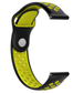 Horlogeband 22mm sport universeel (zwart/geel)