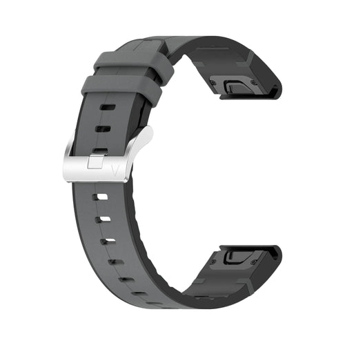 Garmin Forerunner 970 Leather Hybrid Strap (Grey)