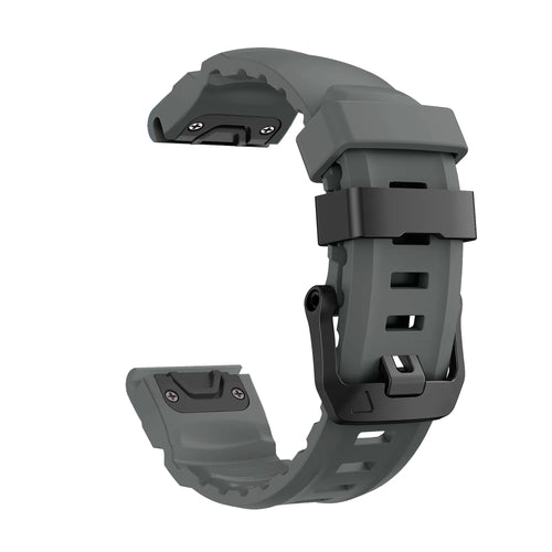 Garmin Quatix 5 / 6 / 7 Trail Silicone Strap (Dark Grey)