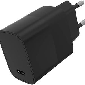 20W USB-C snellader adapter (zwart)