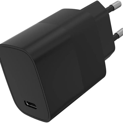 20W USB-C snellader adapter (zwart)