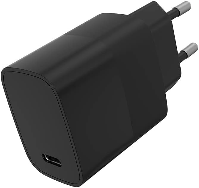 20W USB-C snellader adapter (zwart)
