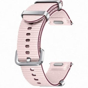 Nylon Athleisure Strap, pink, without a watch, 3/4 front view
