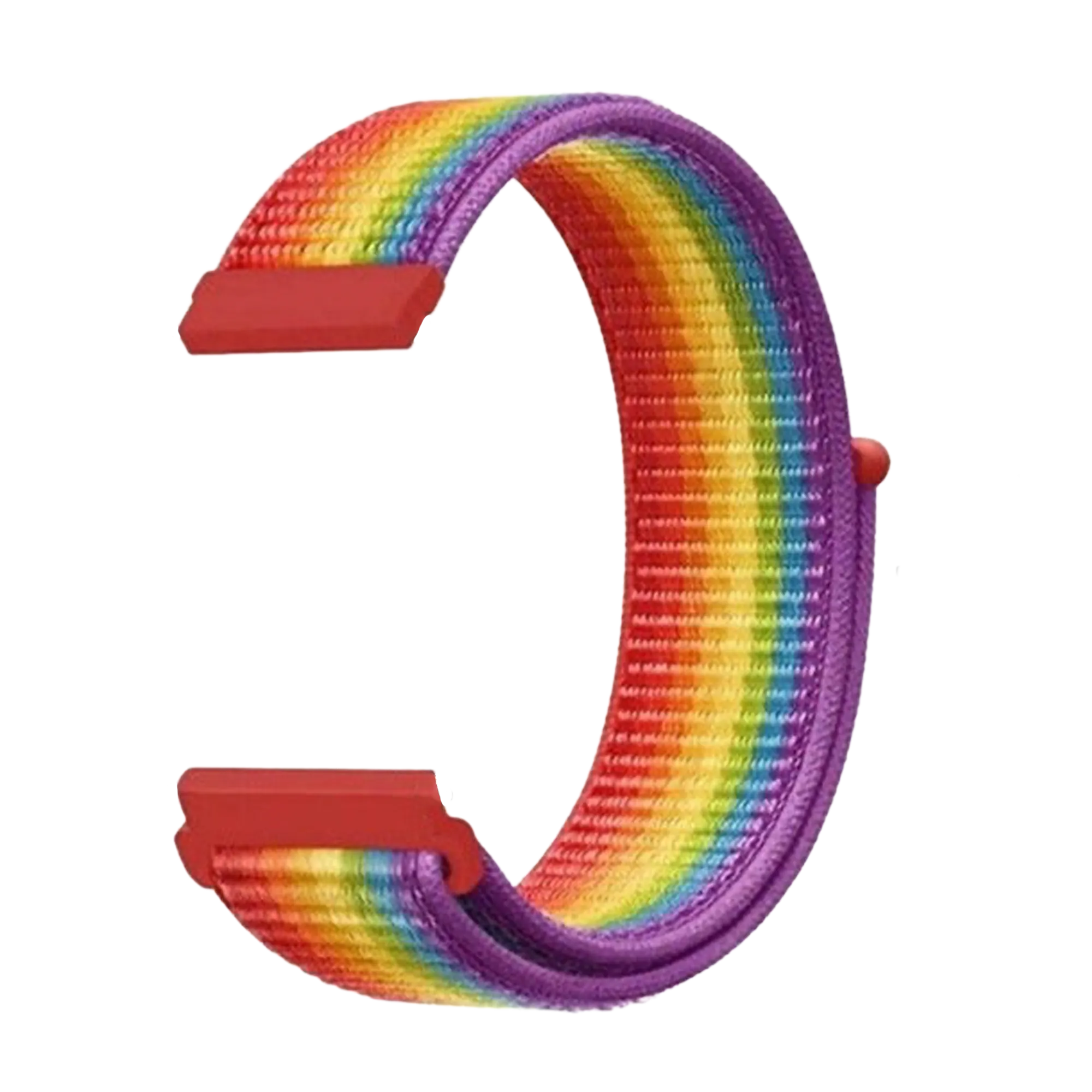 Fitbit Versa 3 nylon bandje (regenboog)