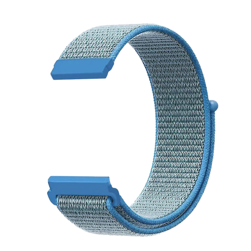 Fitbit Versa 3 nylon bandje (lichtblauw)