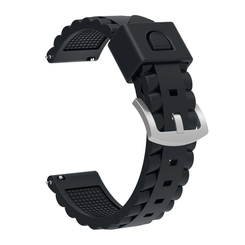 TicWatch Pro 5 Enduro wave siliconen bandje (zwart)